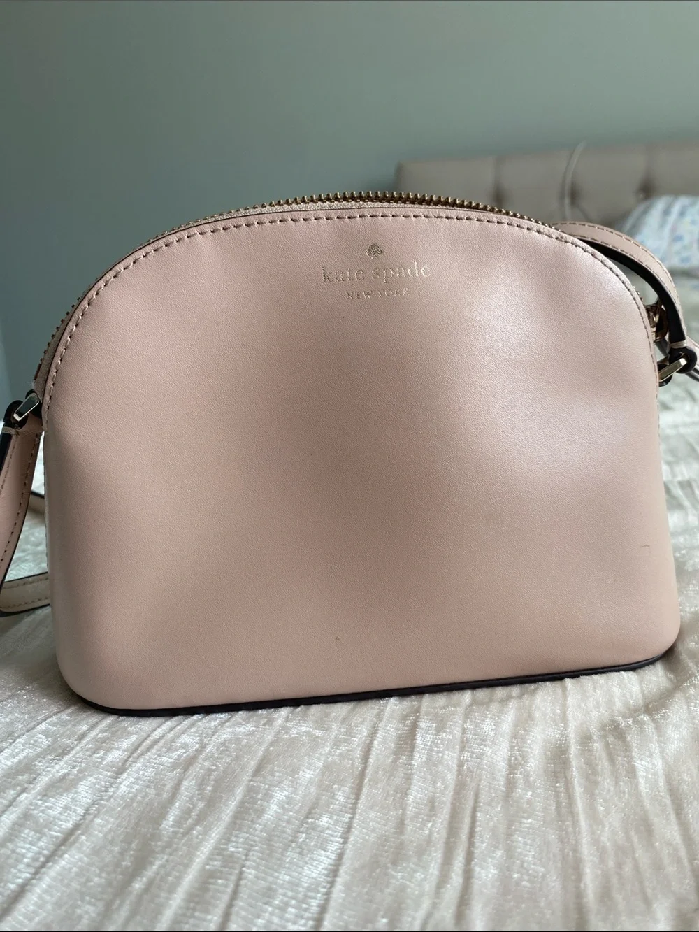 kate spade blush pink dome crossbody bag